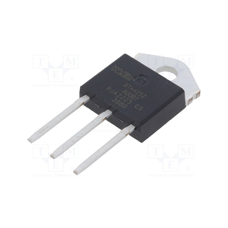1 pcs x WeEn Semiconductors - BTA425Z-800BTQ - Triac, 800V, 25A, SOT1292,TO3P, Igt: 50mA, Ifsm: 250A, 3Q,Hi-Com