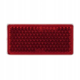Red glued rectangular reflector
