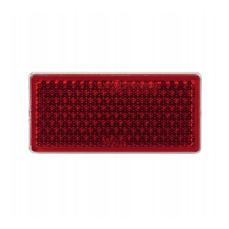 Red glued rectangular reflector
