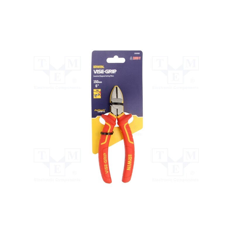 1 pcs x IRWIN - 10505865 - Pliers, side,cutting,insulated, 150mm, 1kVAC