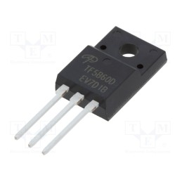 1 pcs x ALPHA & OMEGA SEMICONDUCTOR - AOTF5B60D - Transistor: IGBT, 600V, 5A, 12.5W, TO220F, Eoff: 0.04mJ, Eon: 0.14mJ