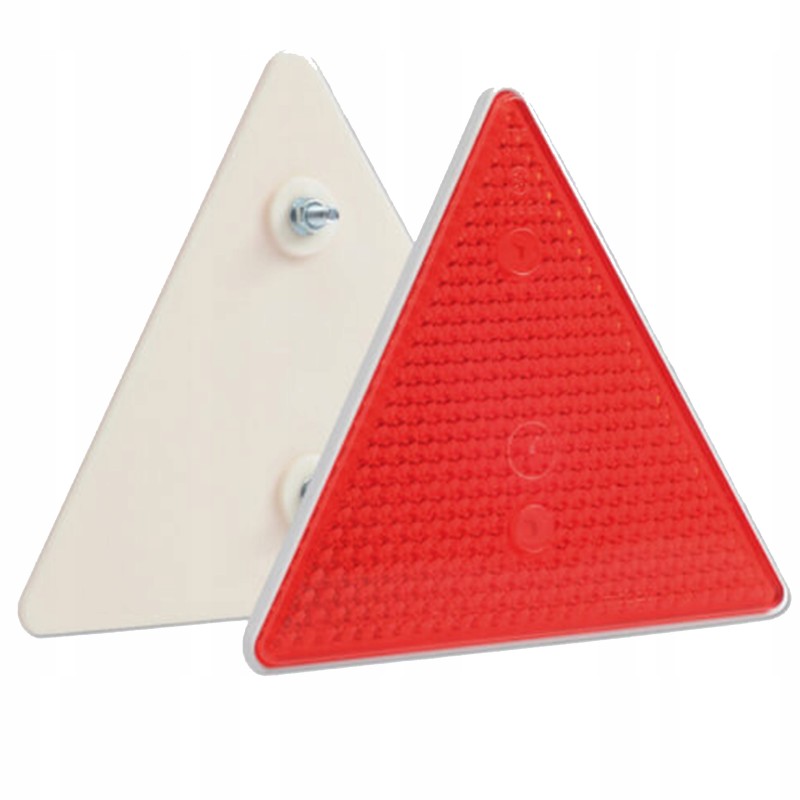 Triangular reflector for a Polish trailer