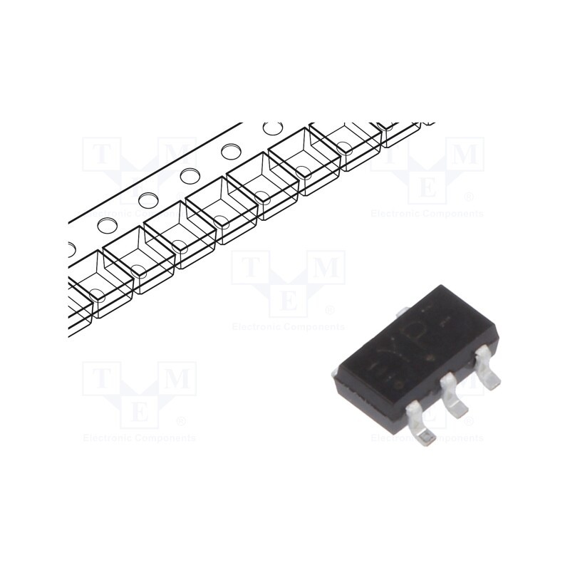 1 pcs x NEXPERIA - 74LVC1G157GV,125 - IC: digital, multiplexer, Ch: 1, IN: 2, CMOS,TTL, SMD, SC74, LVC