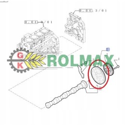 Gear wheel new holland t4000 t5000 case jx maxxum