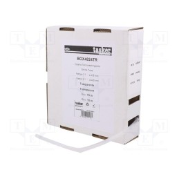 1 pcs x TASKER - BOX 4824 TR - Heat shrink sleeve, glueless, 2: 1, 4.8mm, L: 10m, transparent