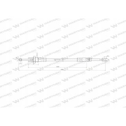 Cable to control the distributor on the L 250 forks