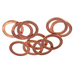 Copper gasket washer, diameter 24mm