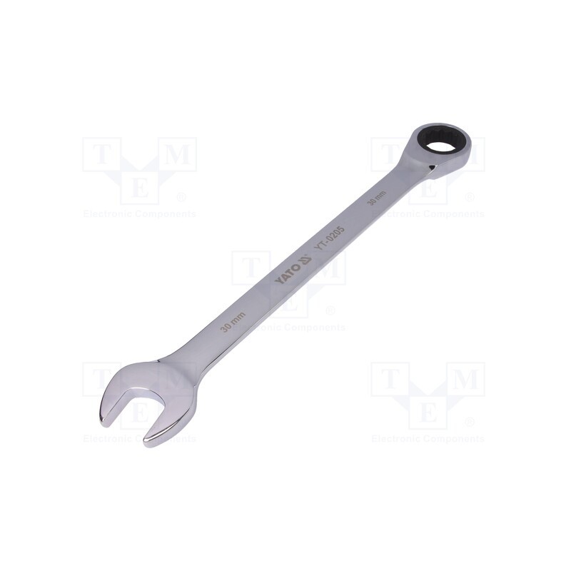 1 pcs x YATO - YT-0205 - Wrench, combination spanner,with ratchet, 30mm