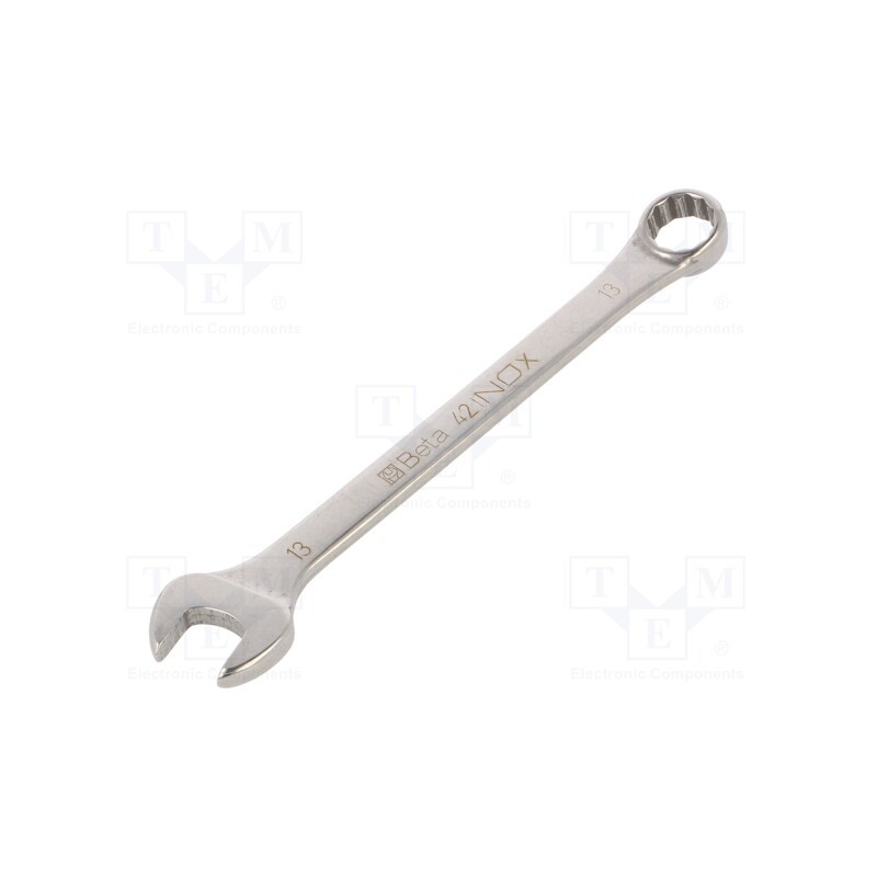 1 pcs x BETA - 420313 - Wrench, combination spanner, 13mm, stainless steel