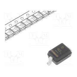 10 pcs x ONSEMI - SZMM3Z33VT1G - Diode: Zener, 0.3W, 33V, SMD, , SOD323, single diode