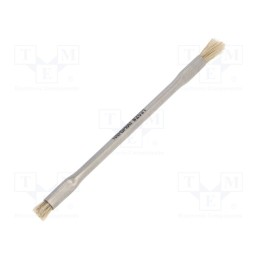 1 pcs x Techspray - 47849 - Tool: brush, horse hair, double sided, Handle material: metal