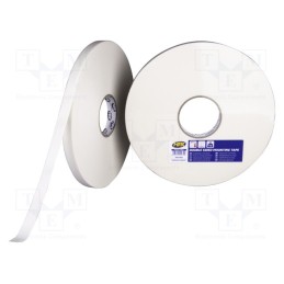 1 rol x HPX - MW1950 - Tape: fixing, W: 19mm, L: 50m, Thk: 1000um, double-sided, white