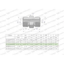 Inch hydraulic connector bb 13 16 orfs u