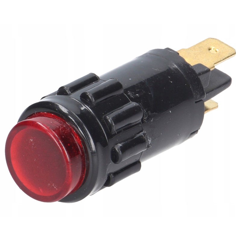 Red indicator light 12v, casing diameter 18mm
