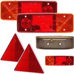 Set of Ursus rear combination lamps, 2x triangles