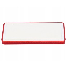 Rectangular red reflector, glued, 105x55mm