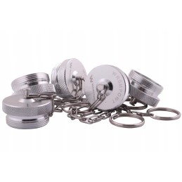 Aluminum cover, plug, plug with external thread