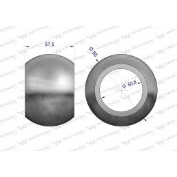 Hardened ball, category 4, 85x50x57 Warynski