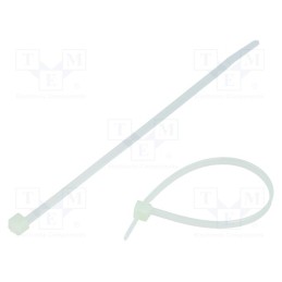 100 pcs x HELLERMANNTYTON - 111-03259 - Cable tie, L: 150mm, W: 3.5mm, polyamide, 135N, natural, Ømax: 35mm