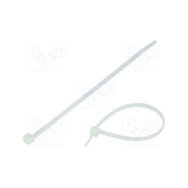 100 pcs x HELLERMANNTYTON - 111-03259 - Cable tie, L: 150mm, W: 3.5mm, polyamide, 135N, natural, Ømax: 35mm