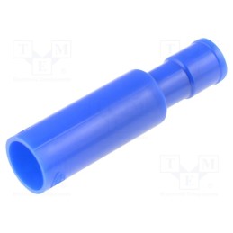 5 pcs x NICHIFU - PCE 4020-F-BLU - Terminal: round, female, Ø: 4mm, 2mm2, crimped, for cable, insulated