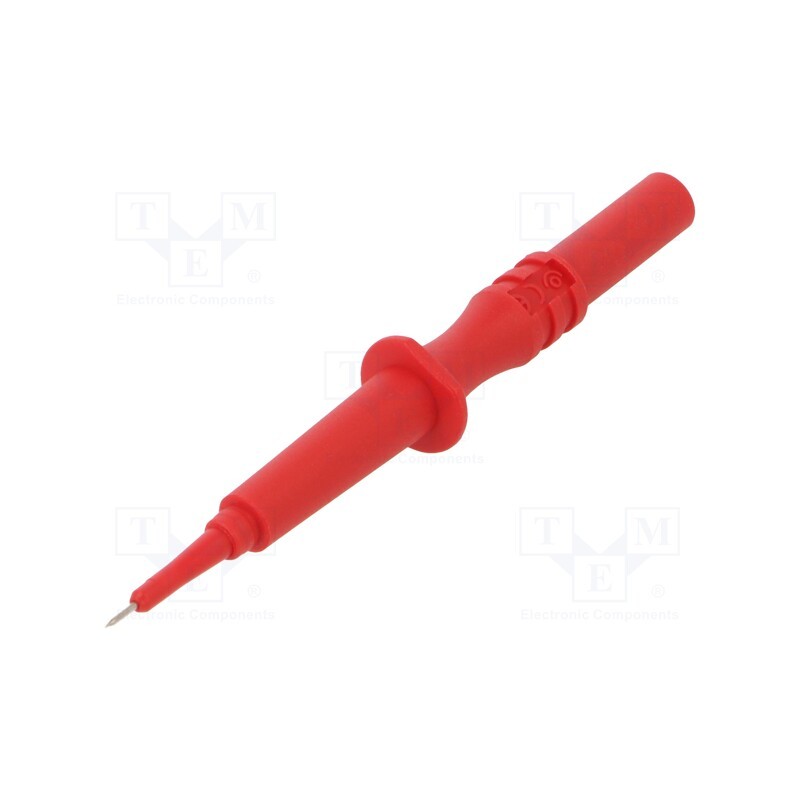 1 pcs x POMONA - 72923-2 - Test probe, 1A, 600V, red, Tip diameter: 2mm, Socket size: 2mm