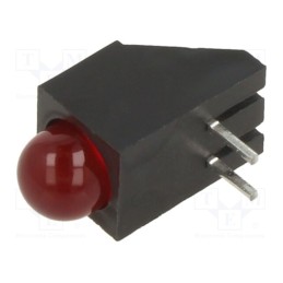 1 pcs x LUMEX - SSF-LXH100LID - LED, in housing, red, 4.75mm, No.of diodes: 1, 20mA, 60°, 2÷2.5V