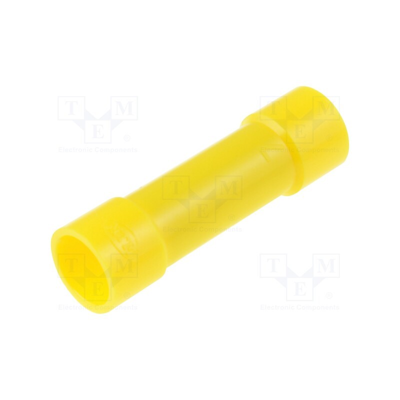 5 pcs x NICHIFU - TMV B-5.5-YEL - Tip: butt splice, insulated, copper, 2.63÷6.64mm2, tinned, crimped