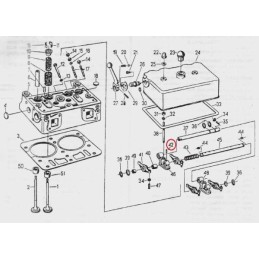 Valve rocker clamp screw m8x1 c 330