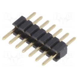 5 pcs x CONNFLY - DS1031-01-1*7P8BV3-1 - Pin header, pin strips, male, PIN: 7, straight, 1.27mm, THT, 1x7