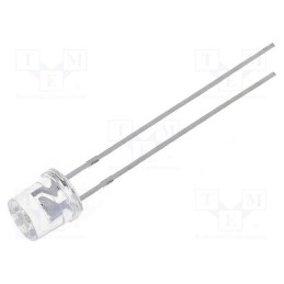 1 pcs x OPTOSUPPLY - OSUB53E1A-IJ - LED, 5mm, blue, 330÷750mcd, 140°, Front: flat, 2.8÷4V, No.of term: 2