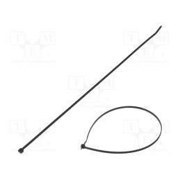 100 pcs x PANDUIT - PLT4I-C0 - Cable tie, L: 368mm, W: 3.7mm, polyamide, 178N, black, Ømax: 102mm