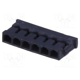 5 pcs x ADAM TECH - 12CH-A4-06-BK - Plug, wire-board, female, 1.2mm, PIN: 6, IDC, for cable, -25÷85°C