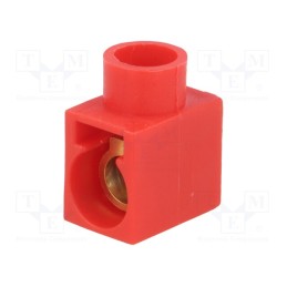 5 pcs x PAWBOL - E.4001R - Terminal block, screw terminal, 2.5mm2, 400V, 32A, ways: 1, red