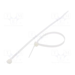 100 pcs x FIX&FASTEN - FIX-S-4.8X180/N - Cable tie, L: 180mm, W: 4.8mm, polyamide, 222N, natural, Ømax: 42mm
