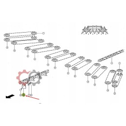 Jaguar 996427 intake chain blade