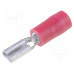 5 pcs x NICHIFU - TMDV 280509-F-RED - Terminal: flat, 2.8mm, 0.5mm, female, 0.75÷1.25mm2, crimped