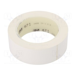1 pcs x 3M - 471-38-33/WH - Tape: marking, white, L: 33m, W: 38mm, Thk: 0.13mm, 2.5N/cm, 130%
