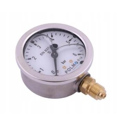 Glycerine manometer m63 0 6 bar bottom connection