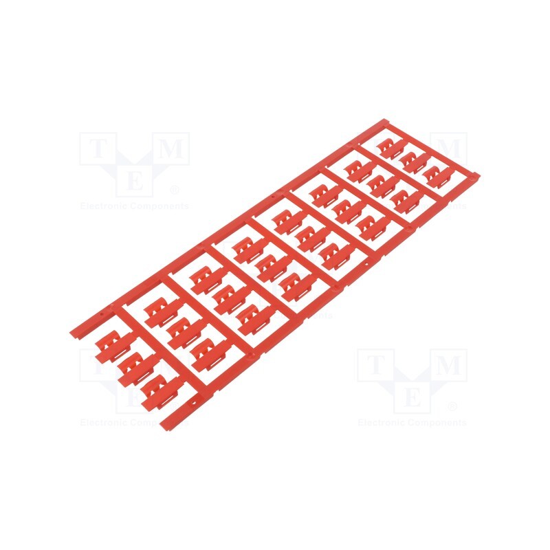 120 pcs x WEIDMu00dcLLER - SFC 2/21 MC NE RT - Markers, 3÷5mm, polyamide 66, red, -40÷100°C, snap fastener, SFC