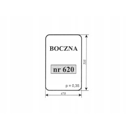 Cyclops 620 loader side window