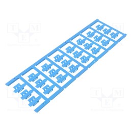 120 pcs x WEIDMu00dcLLER - SFC 2/21 MC NE BL - Markers, 3÷5mm, polyamide 66, blue, -40÷100°C, snap fastener, SFC