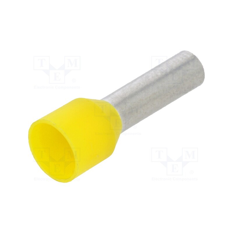 5 pcs x TE Connectivity - 2-966067-2 - Tip: bootlace ferrule, insulated, copper, 6mm2, 12mm, tinned