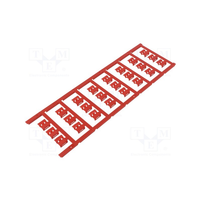 120 pcs x WEIDMu00dcLLER - SFC 2/12 MC NE RT - Markers, 3÷5mm, polyamide 66, red, -40÷100°C, snap fastener, SFC