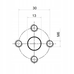 Flange connection, caro pump 1 2 30mm
