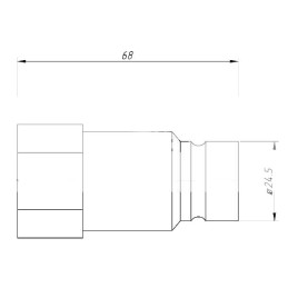 Quick connector dry cut plug g 1 2 bsp