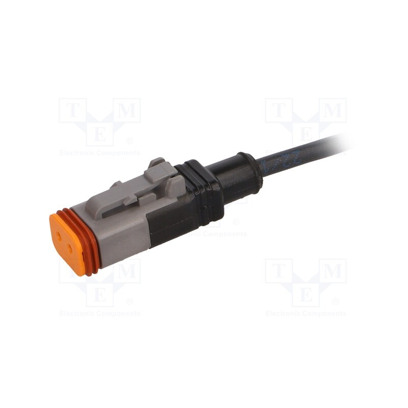 1 pcs x PHOENIX CONTACT - SAC-2P-1,5-PUR/DTFS - Connection lead, DT06-2S, PIN: 2, straight, 1.5m, plug, 48VAC, 8A
