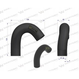 Radiator hose 3382t004 massey ferguson warynski