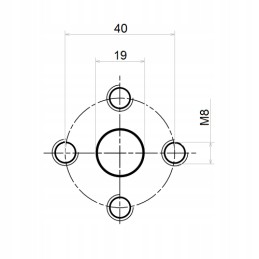 Flange connection for caro pump 3 4 40mm