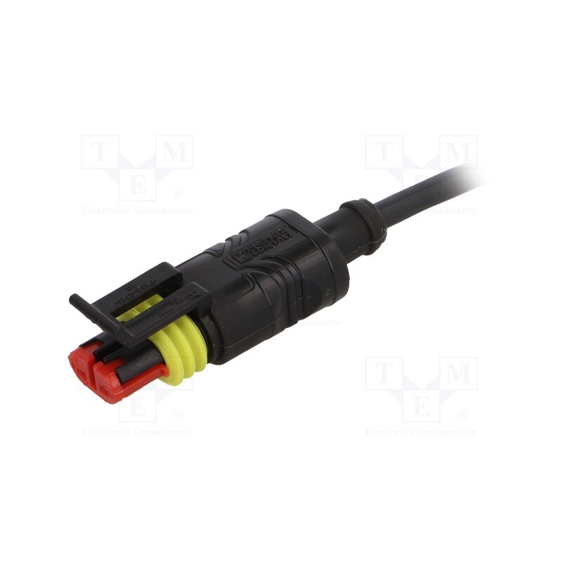 1 pcs x PHOENIX CONTACT - SAC-2P-1,5-PUR/SUSFS - Connection lead, PIN: 2, straight, 1.5m, plug, 24VAC, 8A, -20÷85°C
